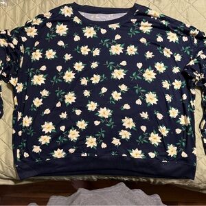 Draper James 2 piece Magnolia blue pajama set